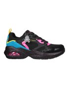 Skechers Pantofi sport cu insertii de piele intoarsa Uno Tokiglow - Negru/Roz