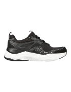 Skechers Pantofi sport cu insertii de plasa Mira - Alb/Negru stins