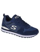 Skechers Pantofi sport cu insertii din piele intoarsa - WIDE FIT - Albastru