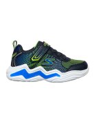 Skechers Pantofi sport cu LED-uri Lights-Erupters IV - Verde lime/Bleumarin