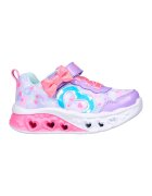 Skechers Pantofi sport cu lumini LED Flutter Heart Lights - Roz aprins/Lila/Albastru