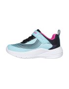 Skechers Pantofi sport cu velcro Microspec Advance - Albastru deschis/Bleumarin