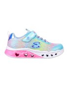 Skechers Pantofi sport cu velcro si LED-uri pe talpa Flutter Heart - Multicolor