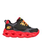 Skechers Pantofi sport cu velcro si LED-uri Thermo-Flash - Flame - Rosu/Negru