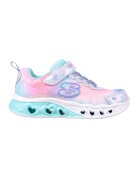 Skechers Pantofi sport cu velcro si model colorblock Flutter Heart Lights - Multicolor