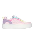 Skechers Pantofi sport de piele ecologica - Alb/Roz