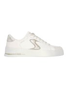 Skechers Pantofi sport de piele ecologica Court&Classics - Alb/Auriu
