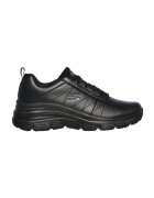 Skechers Pantofi sport de piele ecologica cu garnituri de piele Fit-Effortless - Negru
