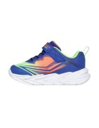 Skechers Pantofi sport de piele ecologica cu model grafic - Verde neon/Albastru