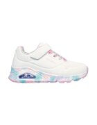 Skechers Pantofi sport de piele ecologica cu talpa cu model Uno Gen1 - Alb