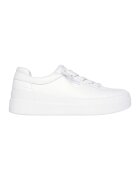 Skechers Pantofi sport de piele ecologica D'Vine Sky - Alb optic