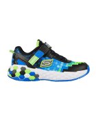 Skechers Pantofi sport de piele ecologica si material textil Mega Craft 2.0 - Negru/Verde lime/Albastru