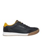 Skechers Pantofi sport de piele ecologica si piele intoarsa - Negru/Galben