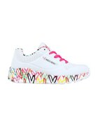 Skechers Pantofi sport de piele ecologica Uno Lite - Lovely Luv - Alb -