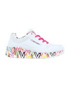 Skechers Pantofi sport de piele ecologica Uno Lite - Lovely Luv - Alb -
