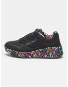 Skechers Pantofi sport de piele ecologica Uno Lite - Lovely Luv - Negru