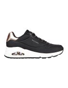 Skechers Pantofi sport de piele ecologica Uno Shimmer Away - Negru