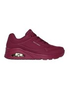Skechers Pantofi sport de piele ecologica Uno Stand On Air - Violet tyrian