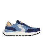Skechers Pantofi sport de piele intoarsa cu insertii de plasa - Albastru deschis/Albastru