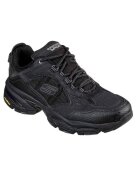 Skechers Pantofi sport de piele si plasa Vigor 3.0 - Negru