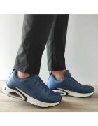 Skechers Pantofi sport de plasa cu garnituri de piele ecologica Tres-Air Uno - Albastru