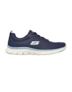 Skechers Pantofi sport de plasa Flex Appeal 4.0 - Alb/Albastru inchis