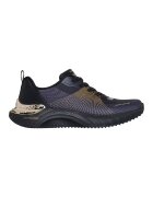 Skechers Pantofi sport din material textil cu garnituri cu aspect metalizat Snoop Ace-Cyber Walker - Albastru ultramarin/Caramel