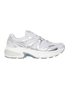 Skechers Pantofi sport din material textil cu segmente din piele ecologica Shadow - Alb/Argintiu