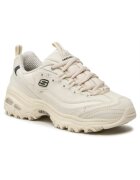 Skechers Pantofi sport din piele cu logo D'Lites Fresh Start - Alb - Alb
