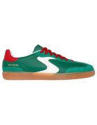 Skechers Pantofi sport din piele ecologica cu garnitura din piele intoarsa Hotshot - Verde