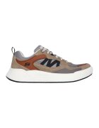 Skechers Pantofi sport din piele ecologica cu garnituri din piele intoarsa - Gri/Maro taupe