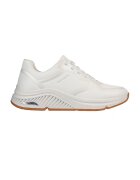 Skechers Pantofi sport din piele ecologica cu talpa wedge S-Miles - Alb