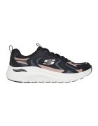 Skechers Pantofi sport din plasa cu garnituri din piele Arch Fit 2.0 Vintage Luxe - Negru/Bej