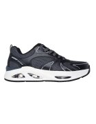 Skechers Pantofi sport din plasa cu garnituri din piele ecologica Uno Ego - Negru/Gri antracit