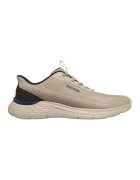 Skechers Pantofi sport din plasa Garner - Ellis - Negru/Maro taupe deschis