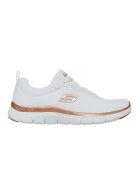 Skechers Pantofi sport din plasa tricotata Graceful Get Connected - Alb