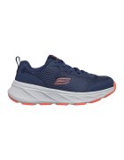 Skechers Pantofi sport Edgeride cu insertii de piele ecologica - Portocaliu mandarina/Bleumarin