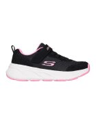 Skechers Pantofi sport Edgeride cu velcro si insertii de plasa - Negru/Roz pastel/Alb optic
