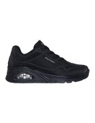 Skechers Pantofi sport flatform Uno Shiny Scale cu detali reflectorizant - Negru