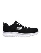 Skechers Pantofi Sport Get Connected Wide W 12615W-BKW - Femei - Negru