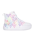 Skechers Pantofi sport high-top de piele ecologica Street - Alb/Multicolor