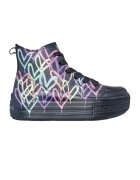 Skechers Pantofi sport high-top de piele ecologica Street - Negru/Multicolor