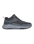 Skechers Pantofi sport impermeabili cu insertii de piele nabuc - Gri carbune