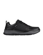 Skechers Pantofi sport impermeabili de piele cu insertii de piele ecologica Bengao-Hombre - Negru/Gri inchis