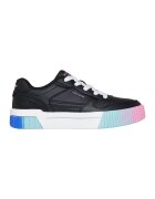 Skechers Pantofi sport Jade de piele ecologica cu platforma - Negru/Albastru royal/Alb optic