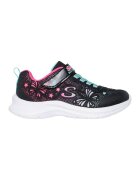 Skechers Pantofi sport Jumpsters 2.0 cu velcro si finisaj rezistent la apa - Negru/Fucsia/Albastru glaciar