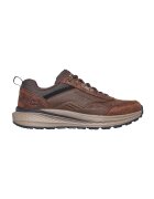 Skechers Pantofi sport low-cut cu garnituri de piele - Maro inchis