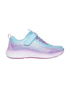 Skechers Pantofi sport low-cut cu velcro - Lila/Albastru glaciar