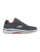 Skechers Pantofi sport low-top de plasa GOwalk Arch Fit-Idyllic - Portocaliu/Gri carbune
