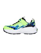 Skechers Pantofi sport Mega Craft cu velcro - Negru/Verde neon